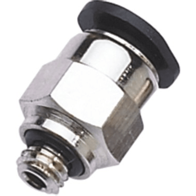 [NTA-PC04-M3C] Conector Neumático Mini Push In Recto / Para Tubo 4 mm OD / Roscado M3 / Aplicaciones de Automatización Industrial