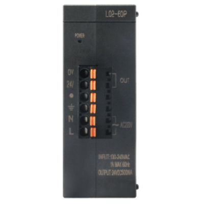 [L02-60P] Módulo de Fuente para PLC L02 / Entrada 100-240VAC 50/60Hz / Salida 24VDC 2A 48W / Para PLCs L02 de Coolmay