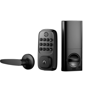 [WL01] Cerradura Inteligente WiFi / Escáner de Huellas Dactilares / Teclado Numérico / Control por App / 8 Baterías AA / Bloqueo Manual y Automático / Compatible con Puertas 35-55 mm