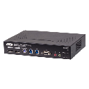 Extensor KVM over IP Dual Display 5K DisplayPort | Transmisión Sin Pérdidas Cero Latencia | Resolución 5120x2880 @ 30Hz | Dual SFP+ 10Gbps hasta 10 km | Redundancia de Energía y Red | Encriptación AES-256 | Gestió