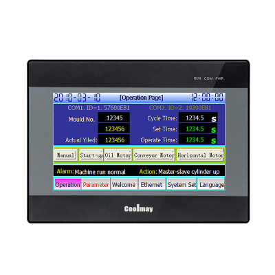 [EX3S-8070H-44MRT] Panel Táctil Industrial EX3S / 7 Pulgadas / 24 Entradas Digitales / 20 Salidas Digitales (12 Transistor 8 Relay) / 4 Entradas Analógicas (2V 2A) / 2 Salidas Analógicas (1V 1A)
