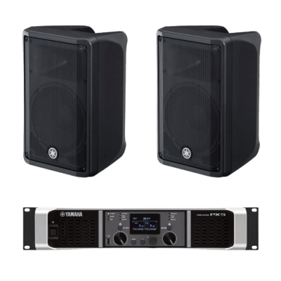 [CBR10KIT/PX] Kit Refuerzo Sonoro | Incluye 2 Bocinas CBR10 y 1 Amplificador PX5 | Ideal para Audio en primer Plano