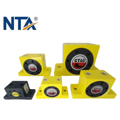Vibrador Neumático de Turbina NTA-G04T / Conexión G1/8 / Accionamiento por Aire Comprimido / Alta Frecuencia de Vibración / Bajo Consumo de Aire / Aplicaciones Industriales