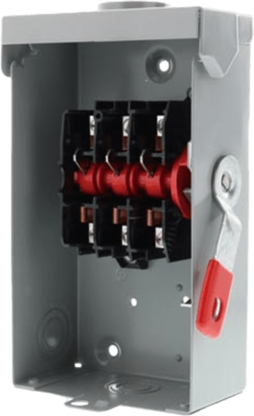[GNF322RA] Interruptor de Seguridad GNF322RA, 240Vca, 3 polos, 60 Amp, sin portafusibles, Nema 3R.