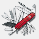 Navaja Multifunción Cyber Tool L / 39 Herramientas Profesionales / Para Técnicos Digitales / Llave Tuercas Tecnológica / Dados Hexagonales D-SUB / Set Bits Phillips-Torx-Hex / ABS-Cellidor Rojo / Fabricación Suiza