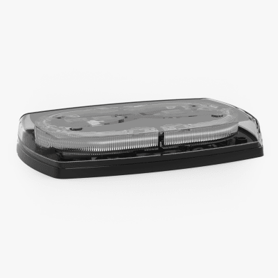 [5540CAC] Mini torreta de 48 LED 10" Ámbar/Claro, Lente Transparente, Cableado