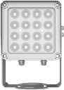 Lampara IR de Luz Continua / 16 Lámparas LED / Distancia Efectiva 16 a 25 metros / Cobertura 40° / Exterior IP66