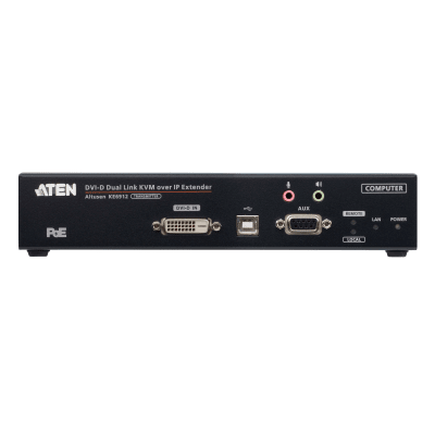 [KE6912T] Transmisor KVM sobre IP DVI-D Dual Link 2K | Resolución 2560x2048 @ 50Hz | Zero Latency | SFP Fiber 10 km | Dual Power o PoE | Aplicaciones ATC | Matrix System