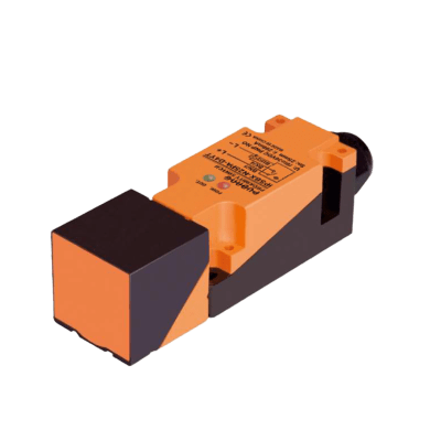 Sensor Inductivo Rectangular / 20 mm Detección / PNP 3 Hilos / IP67 / -25°C a +70°C / Cable Directo / Protección Completa