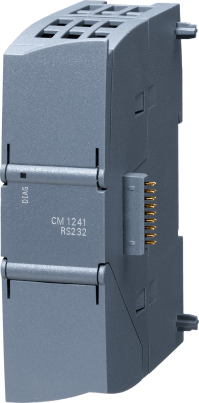 Módulo de Comunicación SIMATIC S7-1200 / CM 1241 RS232 / Interface 9-pin D-sub / Protocolos Freeport-ASCII-Modbus RTU / IP20 / Certificaciones Internacionales