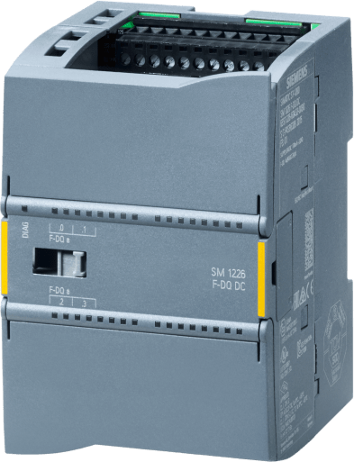Módulo Digital de Seguridad SM 1226 / 4 Salidas 24V DC 2A / PROFIsafe SIL3 PL e / 70 mm Ancho / IP20 / cULus FM ATEX