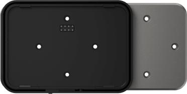 Adaptador de Montaje SUNMI CPad / Compatibilidad VESA y Caja 86mm / Conectividad USB Alimentación y Datos / Fijación Segura con Cerradura / Botón Liberación Rápida