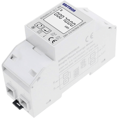 [SDM230-LORAWAN-MID-915-UL] Medidor de Energía Monofásico / Riel DIN / 100A Directo / Clase 1-0.5s / MID Certificado / LoRaWAN Integrado / Bi-direccional