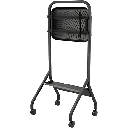 Carro Móvil para Pantalla Plana / 43" a 75"+ Displays / Altura Ajustable 49.8"-65.8" (126.5-167.1 cm) / Capacidad 150 lb (68 kg) / 4 Ruedas Dobles 4" (102 mm) / Gestión de Cableado Interno / Estructura Tubular / Incl