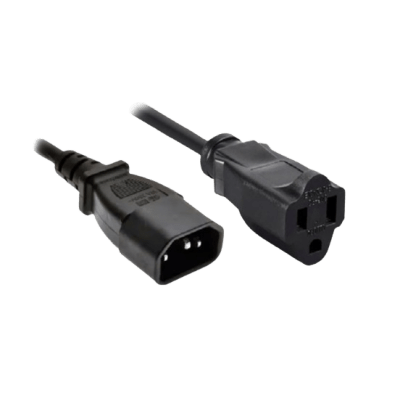 [CB-US3B] Cable de Alimentación / Enchufe C14/US / 60 cm (23.6 in) / Negro / Compatible NEO