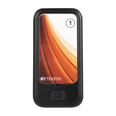 [TD173P] Pager Recargable TD173 / 3 Modos de Alerta: Sonido, Vibración y LED / Recepción de Señal Fuerte 148mW / Batería 3.7V 200mAh / Personalizable con Logo / Dimensiones 100x50x10 mm (3.9x2x0.4 in)