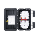 Caja de Distribución de Fibra Óptica, Hasta 96 Empalmes, Exterior IP65, Color Negro