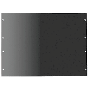Tapa Ciega para Rack de 19 Pulgadas, 2 UR, Acero Negro
