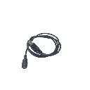 Cable con Conector Macho  ahembra (Pigtail) | Forro negro |  Alimentación para Vcc | Polarizado | Largo 1 metro | Calibre 22AWG.