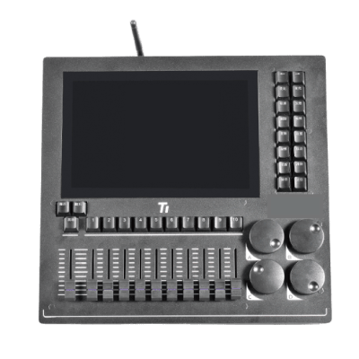 [EPLT1] Consola de Iluminación DMX EPLT1 / 2 Universos  / Pantalla 10.1" Multitáctil / 10 Faders + 4 Ruedas / WiFi Integrado / Flight Case Incluido