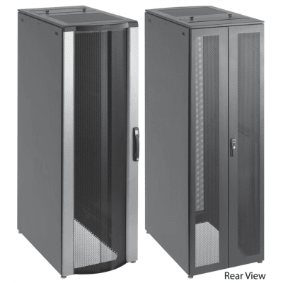 Gabinete de Telecomunicaciones de 45 UR ProLine FloTek, 606 mm de Ancho, 899 mm de Profundidad, Color Negro