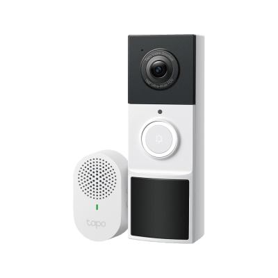 [TAPO-D210] Videoportero Inalámbrico TP-Link Tapo D210 / Resolución 2K 3MP (2304 × 1296px) / Campo de Visión 160° DFOV / Batería 6400mAh Recargable / Detección IA Personas-Vehículos / Visión Nocturna Color /