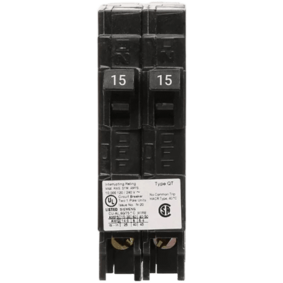 [Q2030] Interruptor automático DUPLEX enchufable tipo QT 2 polos, 20-30 amp