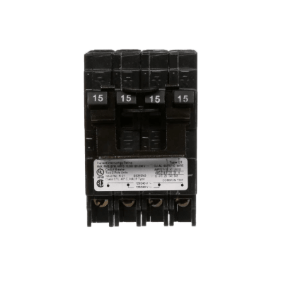 Interruptor automático TRIPLEX enchufable tipo QT 2 polos simples, 1 polo doble, 20-30 amp