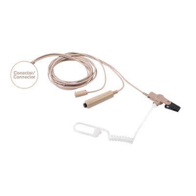MIC-AUDIF PROF D/3 CABLES BEIGE C/TUBO ACUST P/IC-F3261/4261/3360/4360