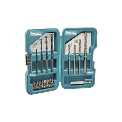 [D-45836] Juego de accesorios multipropósito 17 piezas para metal, concreto, madera y puntas para atornillar.