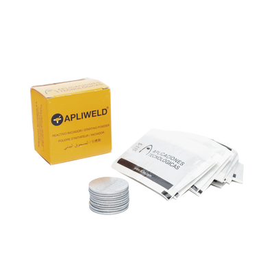 [AT012N] Tabletas de Soldadura Exotérmica ApliWeld-T / Compuesto Ø43 mm / 20 Piezas / Unión Molecular Permanente / Alta Conductividad