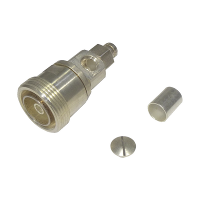 [RFD-1630-2-E] Conector DIN 7-16 Hembra de Anillo Plegable, COMBO (En Linea ó en A/R), para cables LMR-400, 9913, CNT-400, RG-8/U.