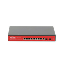 Switch Administrable Capa 2 de 8 puertos 10/100/1000 PoEaf/at + 2 x SFP Gigabit, con respaldo para energía solar