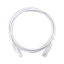 Cable de Parcheo Slim UTP Cat6 - 3 Metros (9.84 Pies) Blanco Diámetro Reducido (28 AWG)