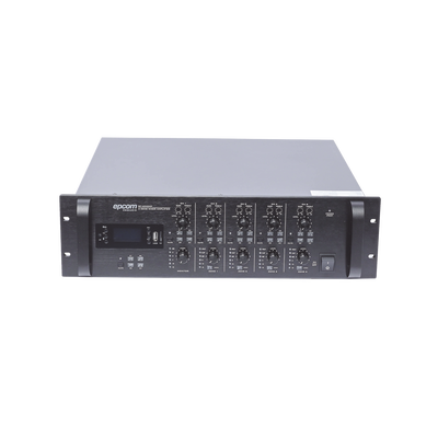 [SF-4240MP] Mezclador Amplificador de Audio - 4 zonas de 240W RMS Hasta 960W | 4 Canales | 5 Entradas | MP3 Tuner USB/SD | 1 Entrada de Micrófono