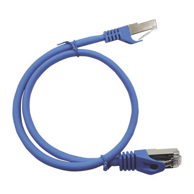 Patch Cord Cat6A 10G Blindado 7.0 Metros (22.96 Pies) Azul