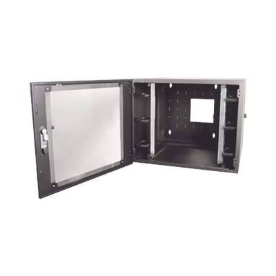 [WC3-P101-12] Gabinete de Pared Estándar de 19in, Abatible, de 12 UR, 762 mm de Profundidad, Color Negro