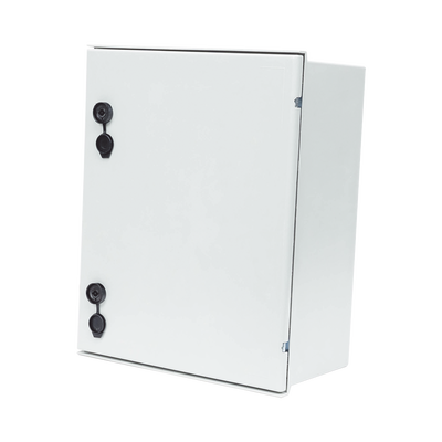 [PST-4050-20P] Gabinete de Poliéster IP65 Uso en Intemperie (400 x 500 x 200 mm) con Placa Trasera Interior de Plástico (Incluye Chapa y Llave).