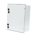 Gabinete de Poliéster IP65 Uso en Intemperie (400 x 500 x 200 mm) con Placa Trasera Interior de Plástico (Incluye Chapa y Llave).