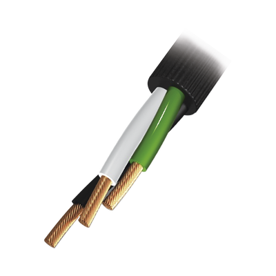 [RQ37/100M] Cable Eléctrico de Uso Rudo 3 Hilos Calibre 14 AWG, Hasta 600 V. Rollo de 100 m.