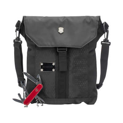 [13703T7U] Paquete Victorinox de Mochila ADVENTURE TRAVELER DELUXE y Navaja CLIMBER de 14 Funciones.