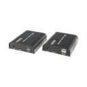 Kit extensor KVM (HDMI y USB) hasta 120 metros / Resolución 1080P @ 60 Hz/ Soporta Cables de red STP y UTP CAT5/5E/6 /  HDMI 1.3 / HDCP 1.2 / PCM / Transmite el Video, Mouse, Teclado y Controla tu DVR vía USB a distancia