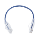 Cable de Parcheo Slim UTP Cat6 - 20 cm (7.87 Pulgadas) Azul Diámetro Reducido (28 AWG)