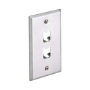 Placa de Pared Vertical, de Acero Inoxidable, Salida Para 2 Puertos Mini-Com