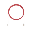 Cable de Parcheo UTP Cat6A, CM/LSZH, Diámetro Reducido (28AWG), Color Rojo, 1.52 Metros (5 Pies)