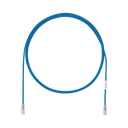 Cable de Parcheo UTP Cat6A, CM/LSZH, Diámetro Reducido (28AWG), Color Azul, 2.44 Metros (8 Pies)