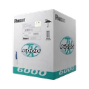 Bobina de Cable UTP 305 Metros (1000 Pies) de Cobre, TX6000™ PanNet, Reelex, Blanco, Categoría 6 Mejorado (23 AWG), PVC (CM), de 4 Pares