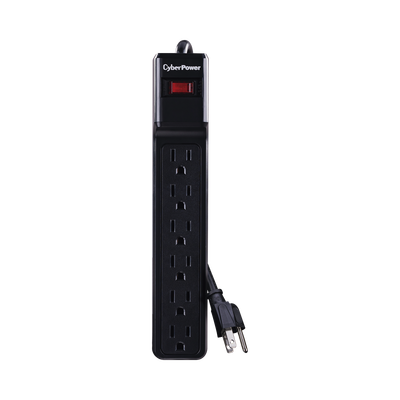 [CSB6012] Multicontacto Con Supresor de Picos, Voltaje de Entrada 125 Vca NEMA 5-15P, Con 6 Salidas NEMA 5-15R, 1200 Joules