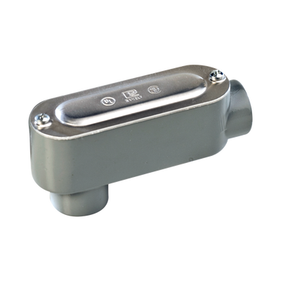[OLB-2986C] Caja Condulet tipo LB de 1/2" (12.7 mm) Incluye tapa y tornillos.