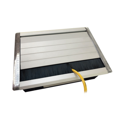 [CE-UNI-1M] Caja universal vacía de 1 módulo para instalación en escritorio (voz, datos, vídeo, contactos eléctricos), (No incluye accesorios)